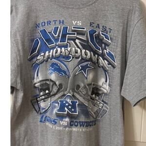 Dallas Cowboys Detroit Lions North Vs East 2011 NFC Showdown Vintage T-Shirt M